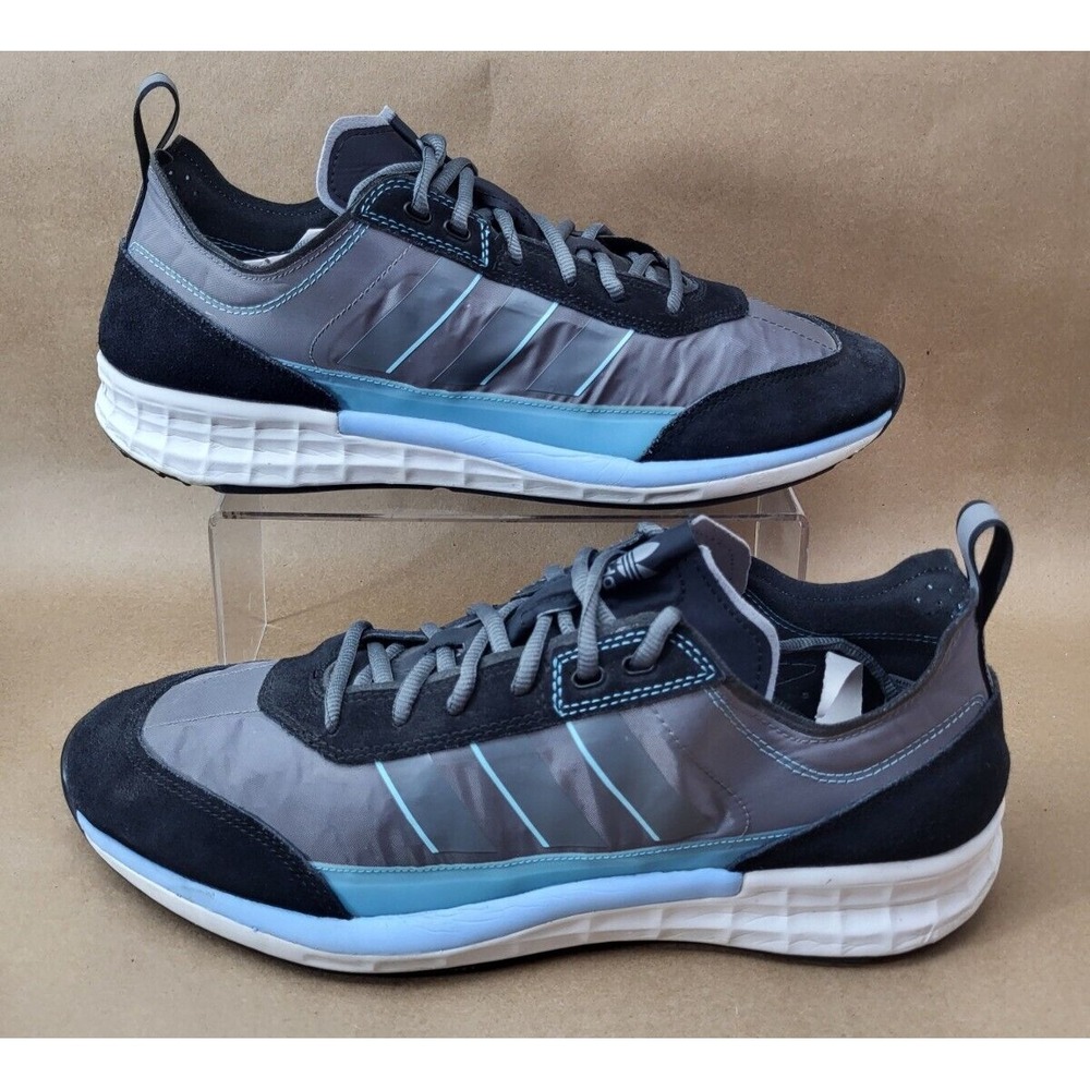 Adidas SL 7200 Core Black Baby Blue Grey White Size 12 FV4421